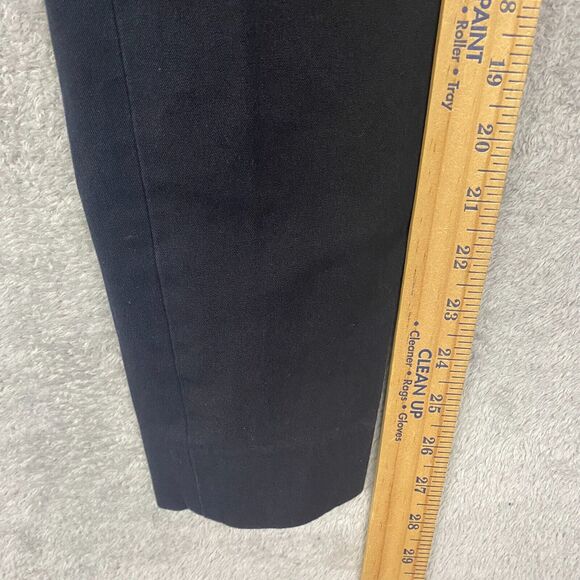 Everlane Pants Womens 2 Black Side Zip‎ Elastic Waist High Rise Cotton - Picture 6 of 10